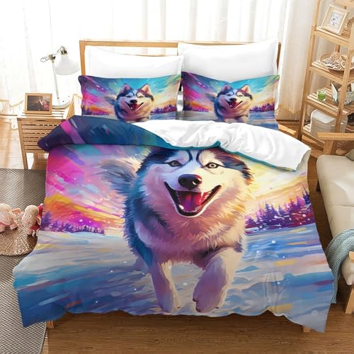 Parure de lit 3D King size housse de couette confortable 220x240cm