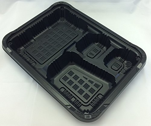 Amazon.co.jp: 弁当・仕出し容器 憩いシリーズ RP-2-1 黒 50枚 福助