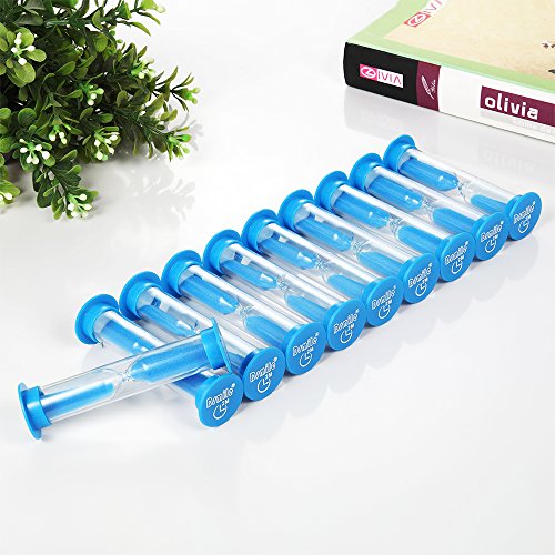 Dsmile 2 Minute Sand Timer Plastic Hourglass for Games Classroom Home Office Kitchen Brush Teeth Use, Set of 20 - Thumbnail 4