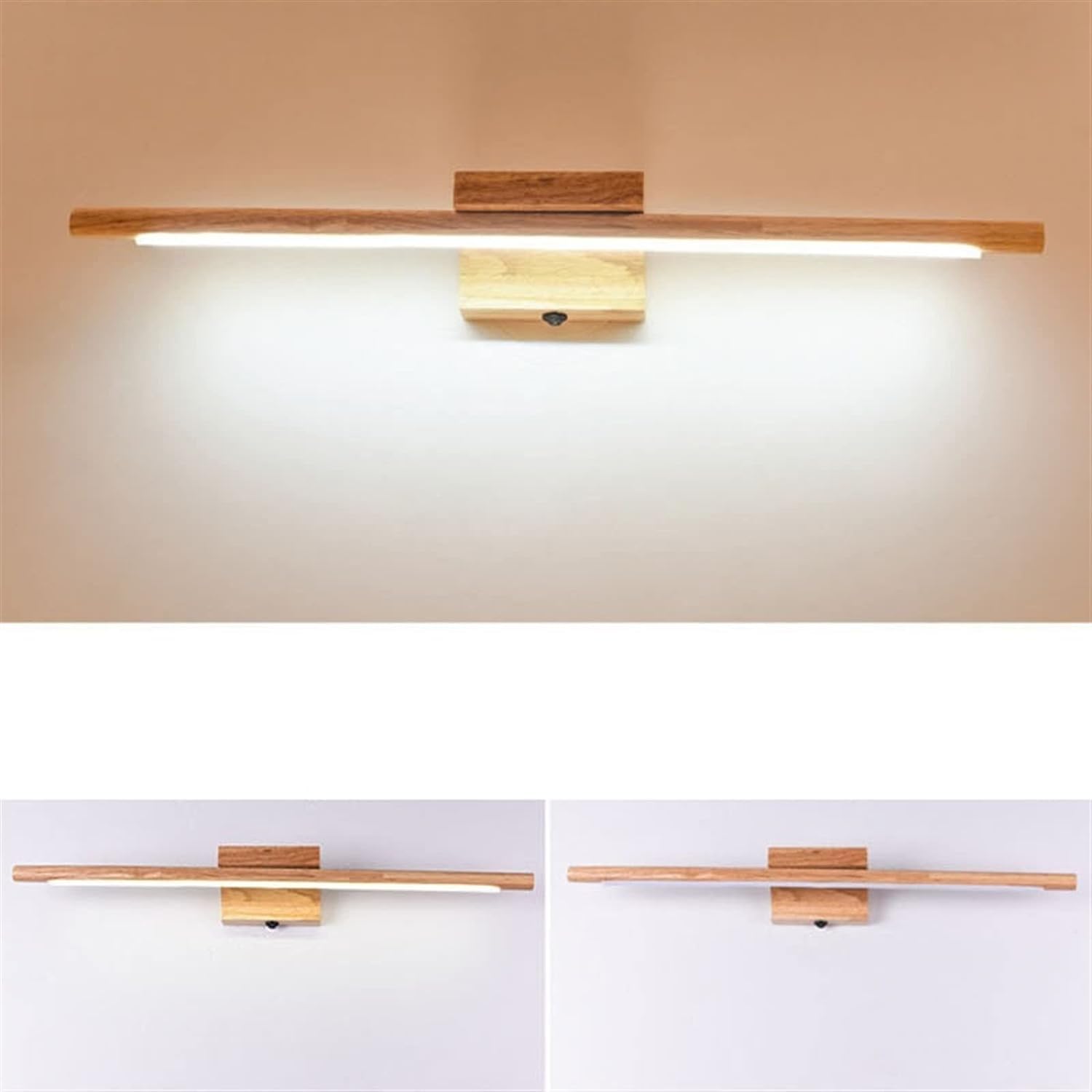 Lámpara de pared Luz de espejo Luz de pared sólida Baño moderno Vestidor Iluminación decorativa Decoración de pared Compatible with el hogar Luz con interruptor