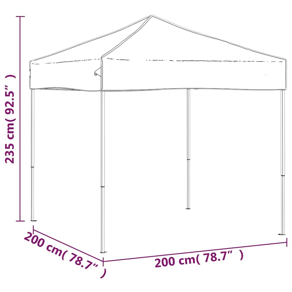 Pop-up Pawilon niebieski 2 x 2 m namiot imprezowy