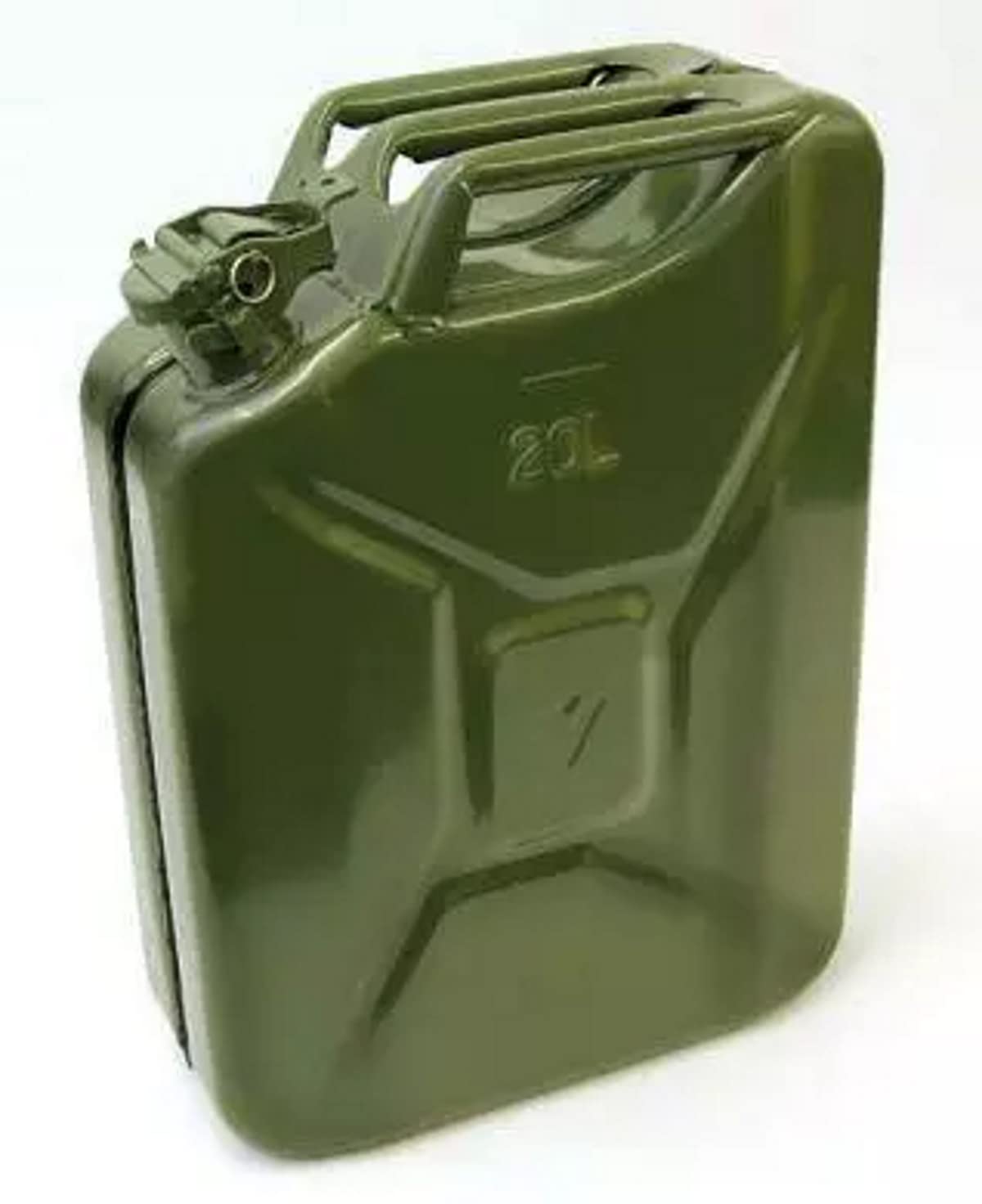 Biella™ Metal Fuel Jerry Can Holder Storage for Petrol Diesel Oil Liquids Container—20L Green…