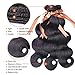 ALLRUN 7A Brazilian Body Wave 3 Bundles with Free Part Lace Closure 100% Unprocessed Human Hair Weave Extensions Bundles with 4×4 Closures (18 20 22+18