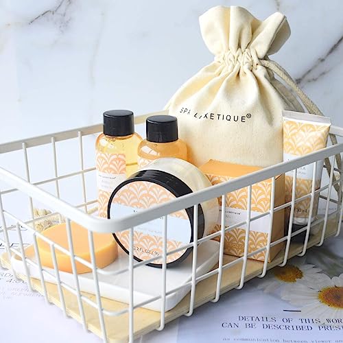 SPA LUXETIQUE Zestaw upominkowy dla kobiet - zestaw do pielęgnacji o zapachu Wanilia - 6 sztuk w rozmiarze podróżnym,żel pod prysznic,pianka do kąpieli,Prezent urodziny dla kobiet,Prezent Dzień Matki