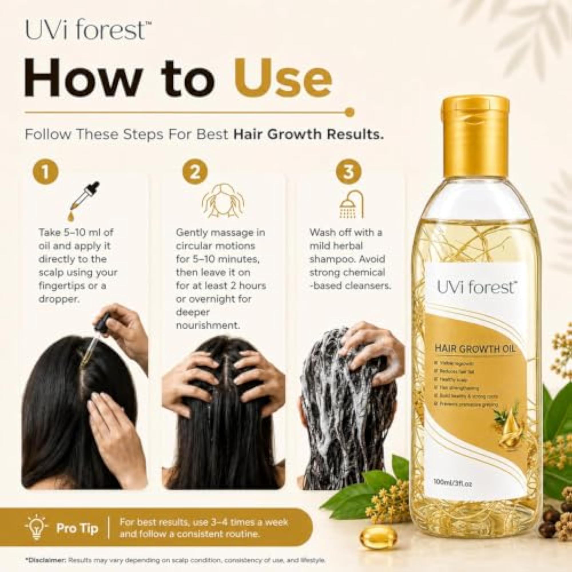 Premium Ayurvedic Hair Growth Oil For Men & Women