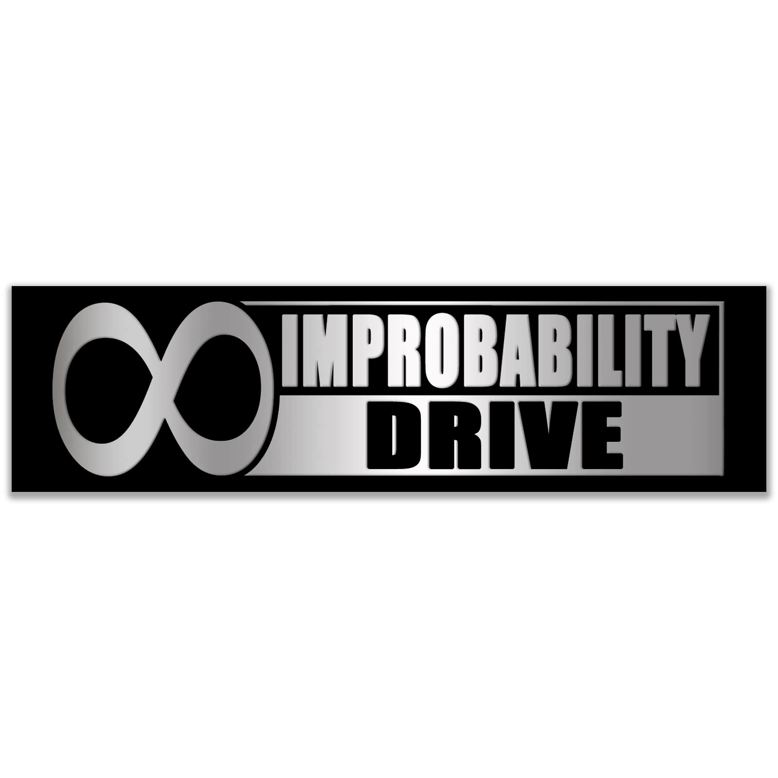 Infinite Improbability Drive Sticker Decal Notebook Car Laptop 11"x3" (Color)
