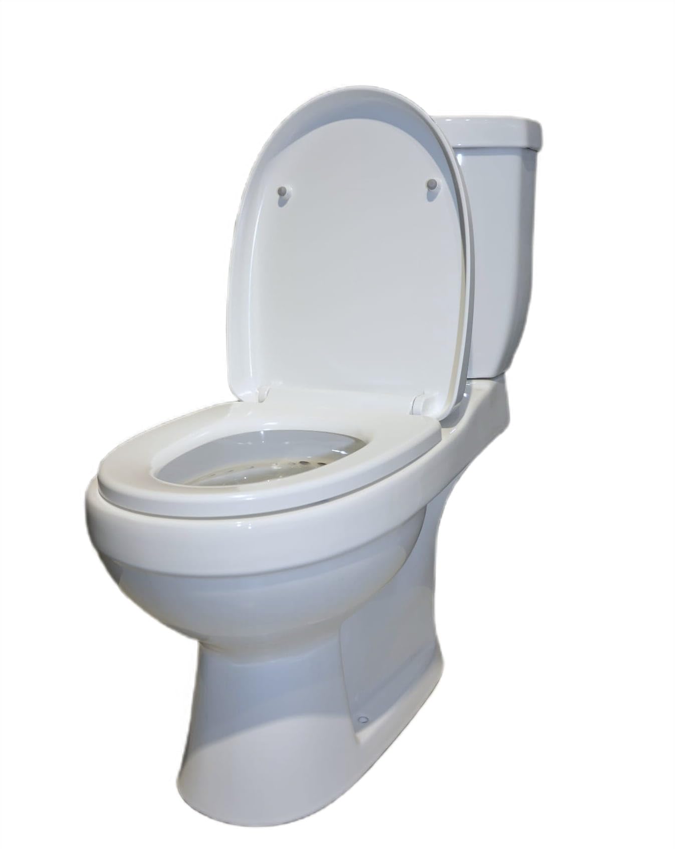 Inodoro compacto premium 76,5 x 39 x 72 cm, drenaje vertical/horizontal + asiento de duroplast de cierre suave, primero blanco