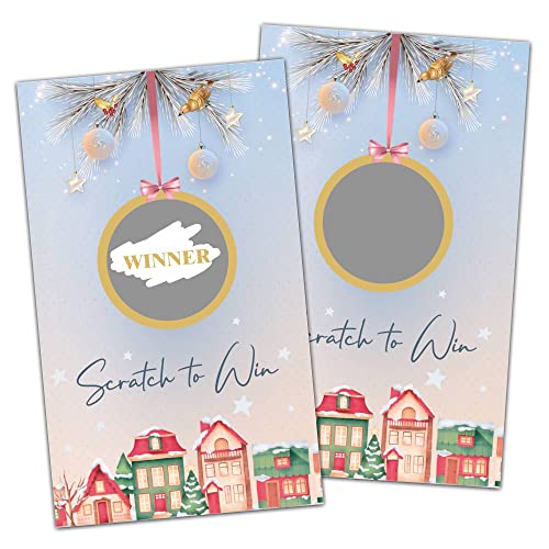Billets de loterie et fournitures de fête de Noël : lot de 50 cartes de jeu