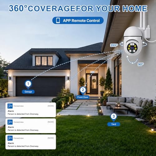 Ourlife Wired Security Camera Outdoor 1080P,2.4/5GHz Dual-Band - image 2