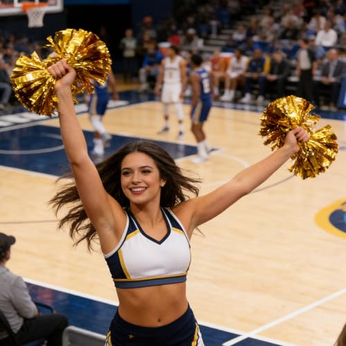 Pompons de cheerleading à poignées TOMETURE accessoires danse et compétition