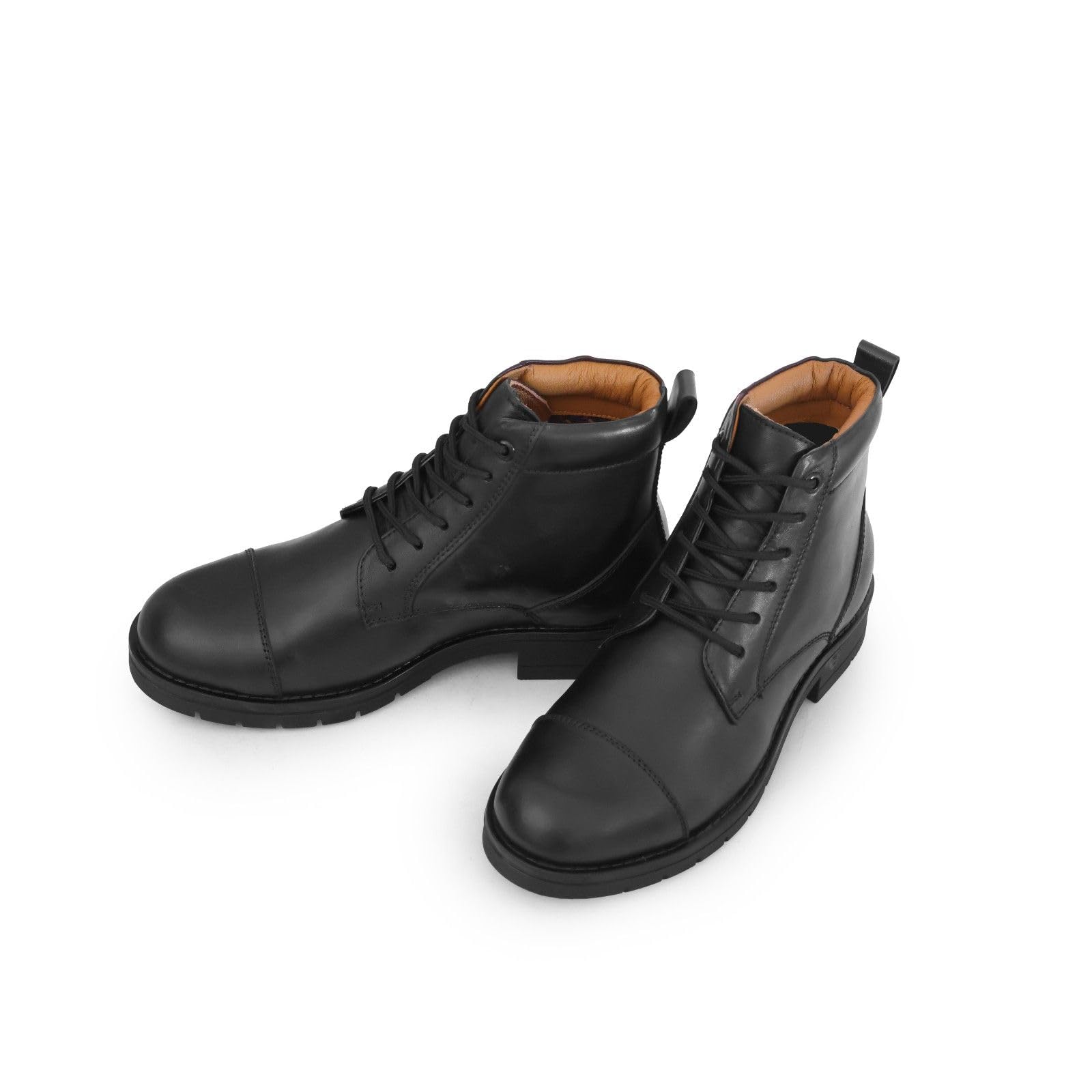 Premium Men’s Leather Boots for Office & Casual Wear | Lightweight Comfort Sole | Handcrafted Stylish Shoes for Everyday Use-image-30