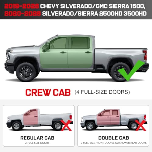 Estribos laterales para camioneta Chevy Silverado 2019-2026 miniatura 4