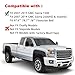 DOTCOM Fender Flares,Compatible with 2007-2013 GMC Sierra 1500 All Beds,Wheel Arch Cover Trim Black Paintable Matte Pocket Smooth Riveted Style 4PCS