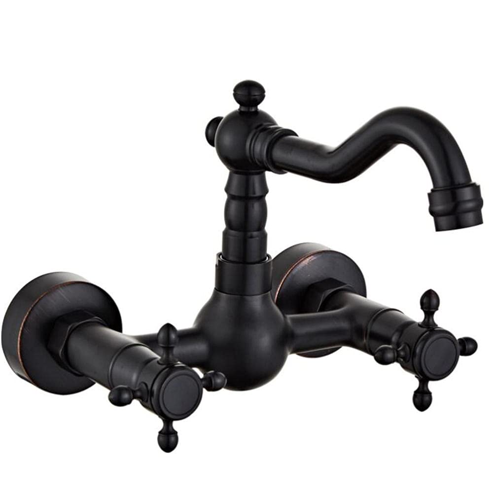 Robinet mural eau chaude et froide pour nettoyer votre lavabo sans éclabousser
