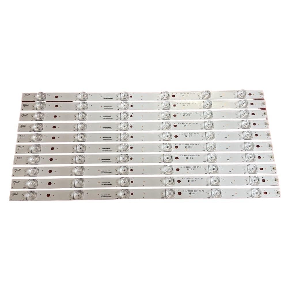LOCLPCKGYA LED Strip(10) Fit for Sharp LC-49CFG6241E LC-49CFG6452 LC-49CUG8462ES LC-49CUG8362KS LC-49CUF8372ES LC-49CUF8472ES LC-49CUG8462KS(10pcs for 1 TV)