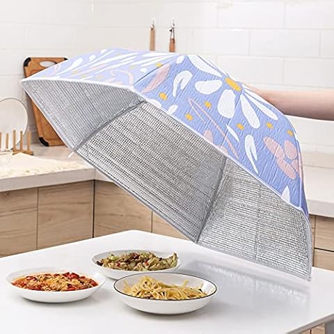 Large Premium Pop Up Mesh Food Cover Collapsible Food Fly Net Cover Protector for Outdoors Kitchen Garden Parties BBQ Keep from Flies Bugs Cover