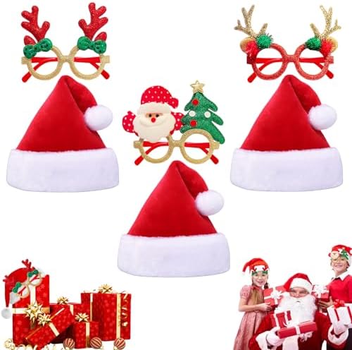 Chapeau De Père Noël Bonnet De Père Noël Adulte, Chapeau De Luxe De