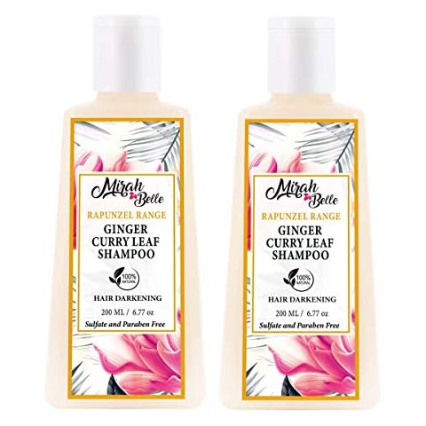 Mirah Belle - Natural Hair Colour Restore Shampoo (Pack of 2-200 ml) - Helps in Fighting Hair Greying And Hair Whitening Problem - Best for Men and Women, 400 ml Cover