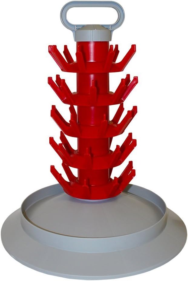 FastRack 45 Bottle Drying Tree- Econo, red (SYNCHKG028702)