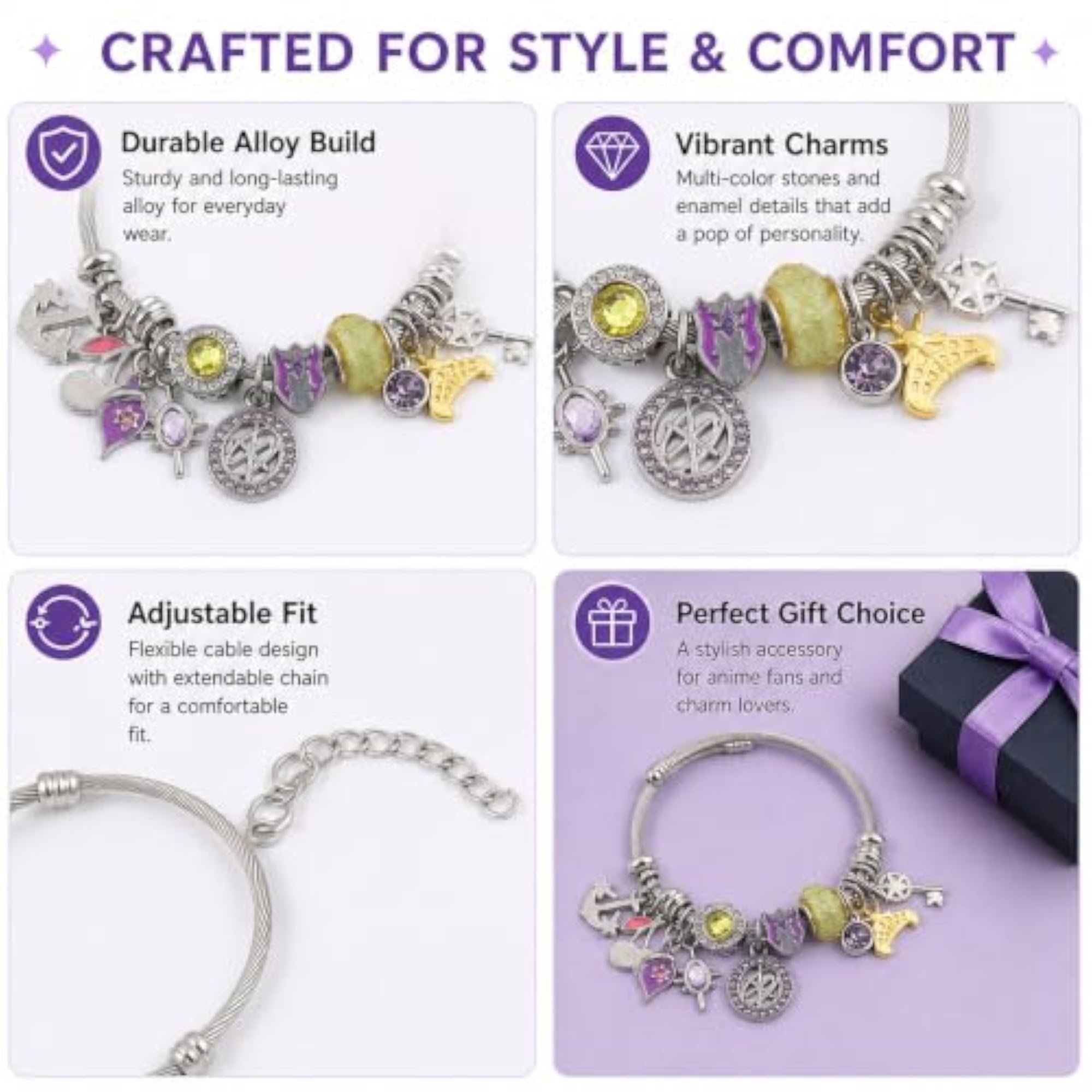 Adjustable Stylish Knot Hand Bracelet, Gift for Fans