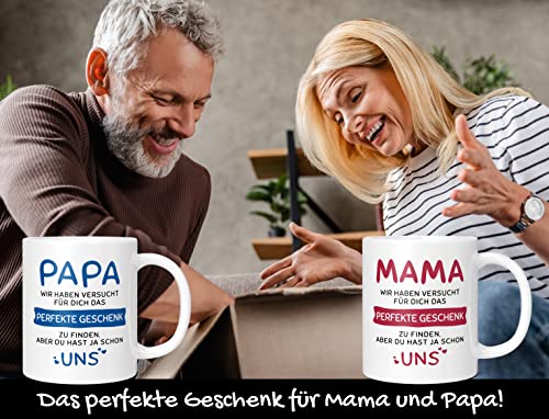 Gift Set Mum Dad Gifts - Mum Dad Gift Christmas - Mum Dad Mug with Saying - Mum Dad Daughter Son Gift Ideas (Ceramic 330 ml) - Image 3