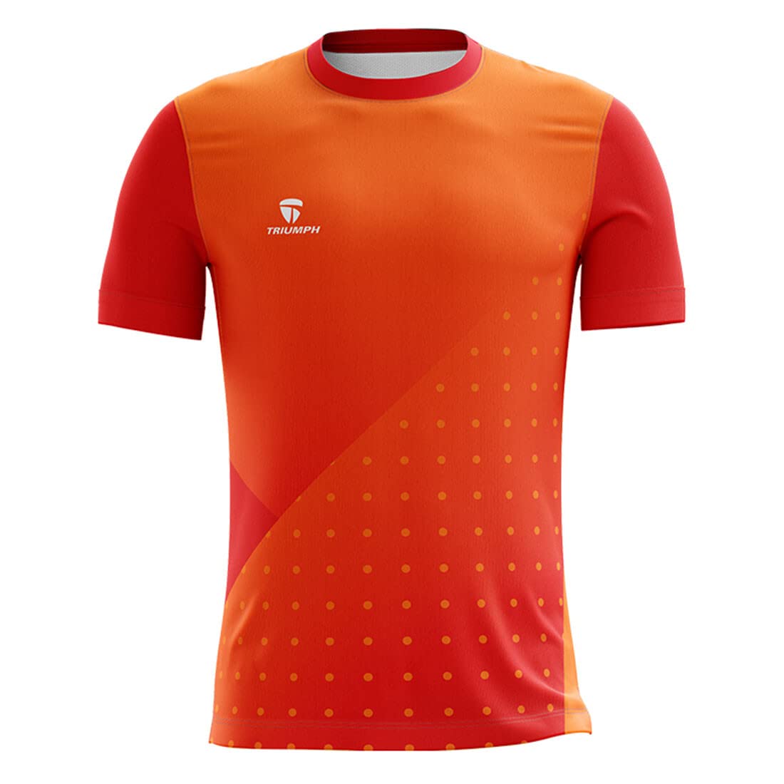 TRIUMPH Men's Running T-Shirt Regular Fit Polyester Round Neck Jersey for Athletic Multi Sports Dry Fit Fitness Workout Tshirt Top Gym Tees for Men-picture-28