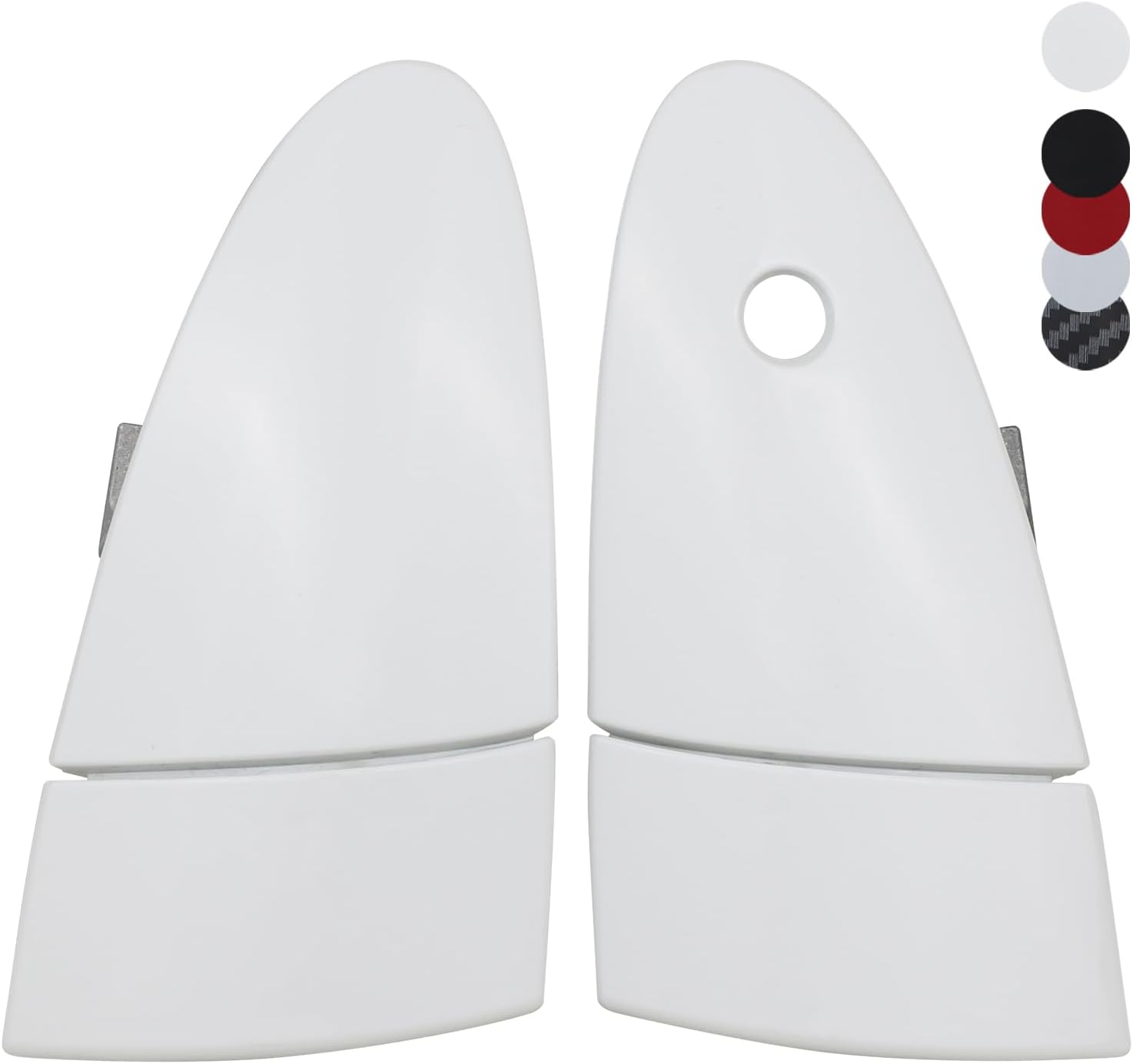 TQPONLY Upgrade Metal Exterior Door Handle | Fits Honda CR-Z CRZ 2011-2016 Front Left & Right Side | Outside Handle Outer Door Part (White)