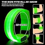 Wrymish LED Armband, 6 Stück Leuchtband Joggen für Kinder Erwachsene, Sicherheit Leuchtarmband, Reflektorband mit Blinkende LED Light für Nachtlaufen Radfahren Hundewandern Partys Konzerte(6 Farben)