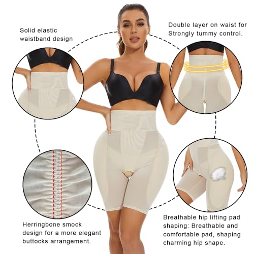 Image of SEXYWG Hip Enhancer Shapewear for Women Hip Pads Body Shape Tummy Control Panty Padded Short for Curvy Body