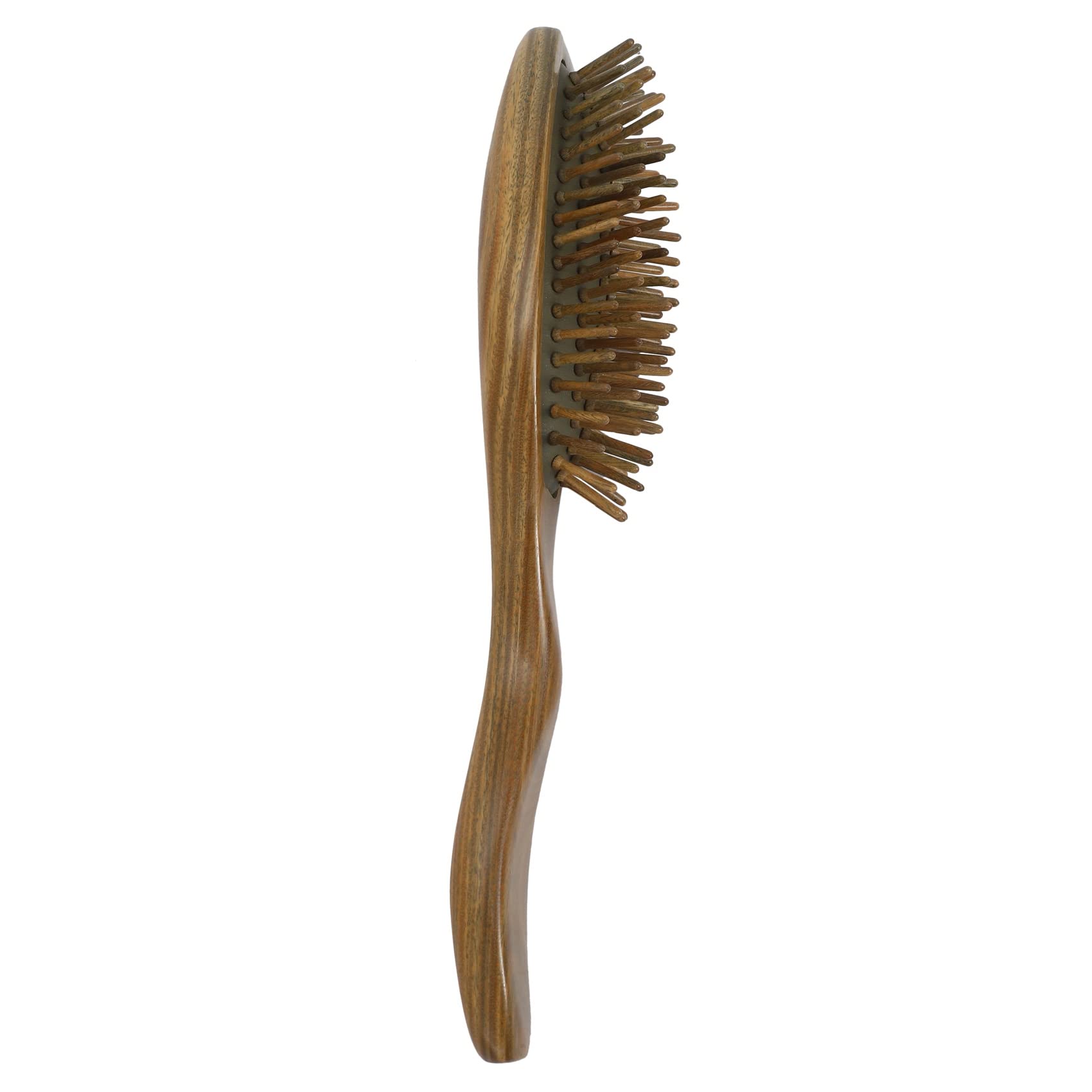 3X Cepillo para el Pelo de Sándalo Peine de Pelo de Masaje de Desenredado Natural Hecho una Mano de Madera con Caja de Regalo