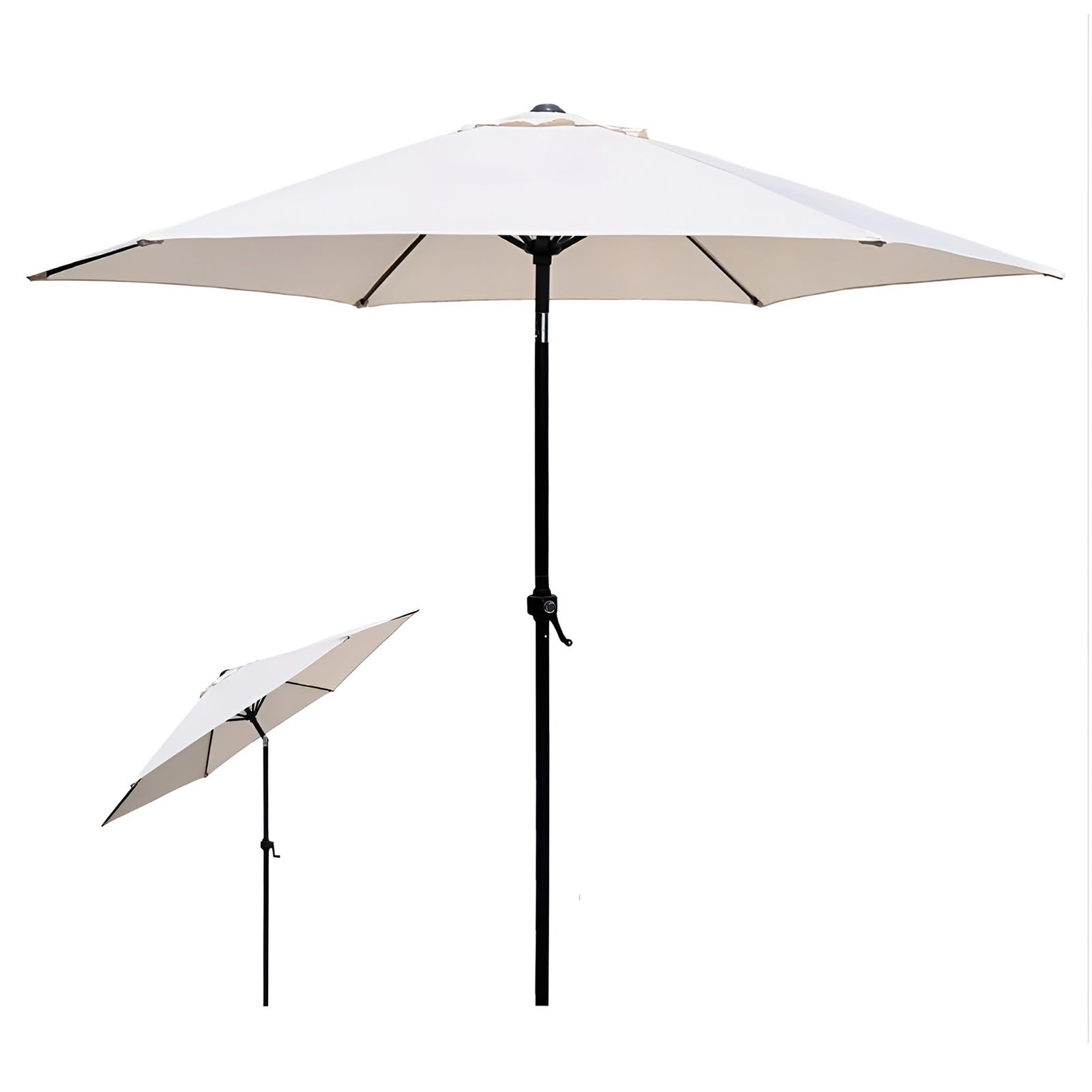 GLETSF 1.8M Portable Beach Umbrella With Base, Uv 50+ Outdoor Garden Parasol Umbrella, Waterproof Patio Umbrella For Pool, Hotel, Backyard (Package 2 1.8m),Package 2-1.8m