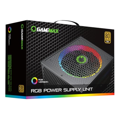 GameMax RGB 850W Pro Modular 80 Plus Gold Power Supply With 14cm ARGB Fan | Black - Image 20