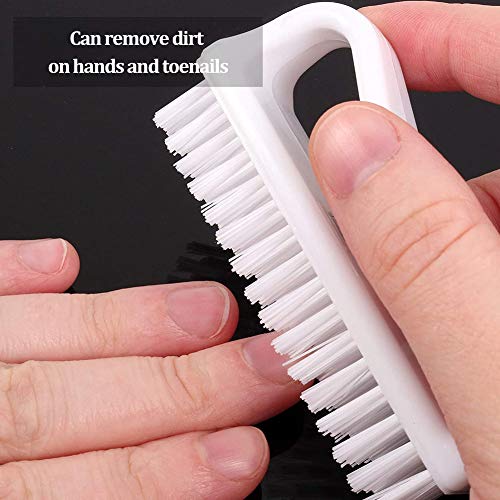 6 Pezzi Manico Spazzola per unghie, Spazzola