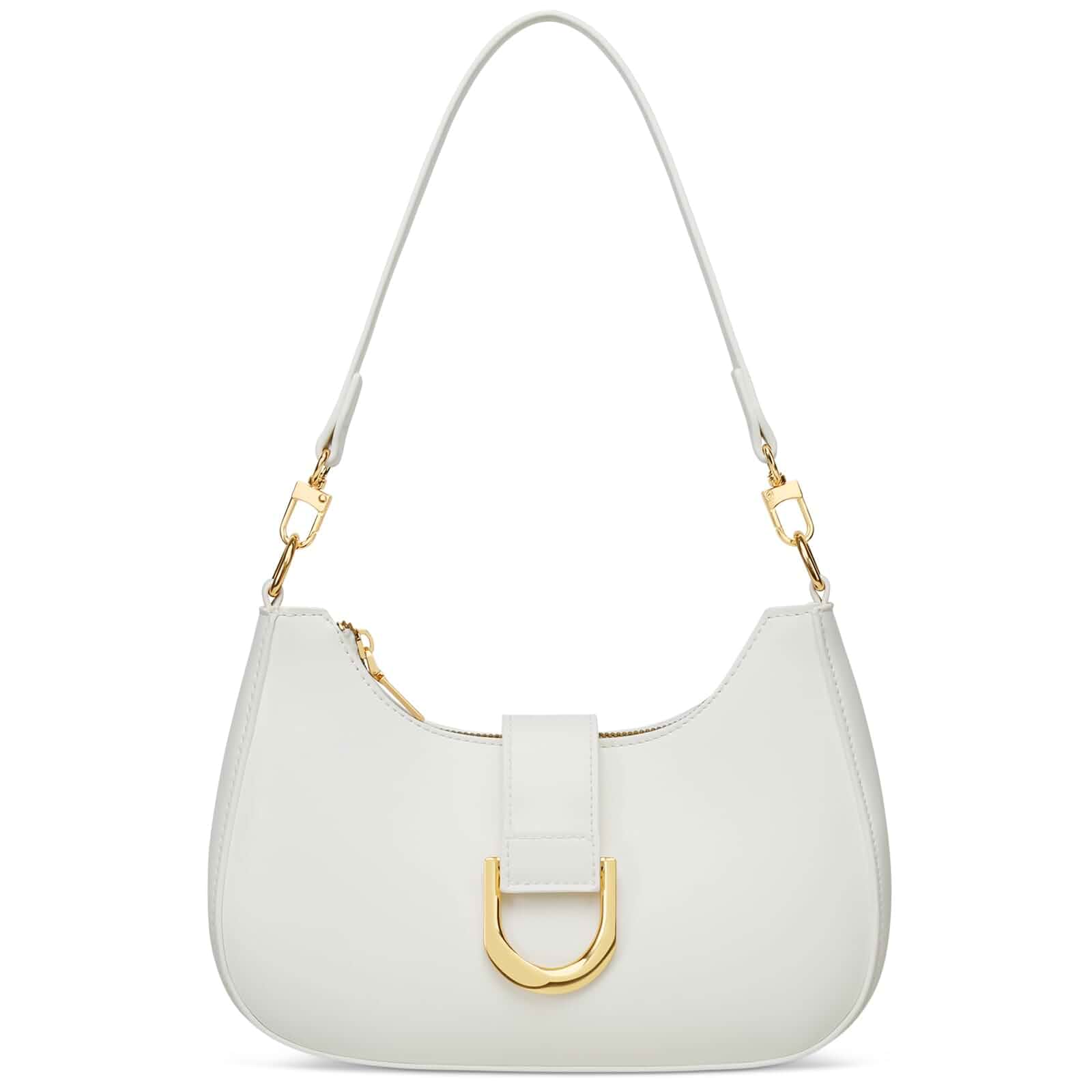 KKXIU Shoulder Bag for Women Trendy Everyday Purse Cute HandbagRemovable Short Strap, Extra Gold Chain for Versatile Style,Inner Zipper Pocket & 3 Card Slots, PU Vegan Leather
