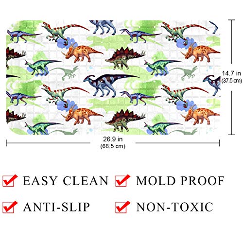 Tapis de baignoire Raptor Carnotaurus Bennigiry 68x37 cm