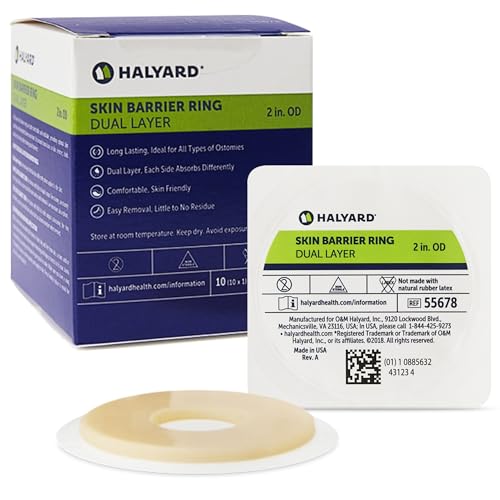 HALYARD Ostomy �X�L���o���A�����O�A2�w�A2�C���`�A10����{�b�N�X(55678) ? �l�H����уC���I�X�g�~�[�P�A�p�̐��`�\�ȋz�������O