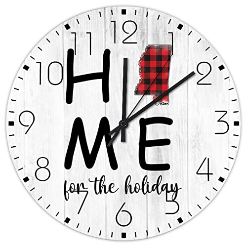 Horloge murale en bois 38 cm ambiance café et vacances - 2