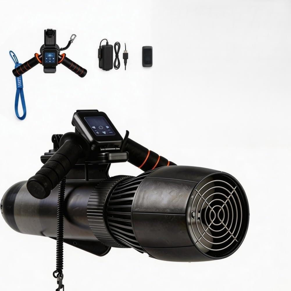 700W Underwater Scooter for Adults, 98ft Deep Sea Scooter with 160-Min Runtime, Removable Handle and Adjustable Speed, Electric Propulsion Device for Pool Snorkeling