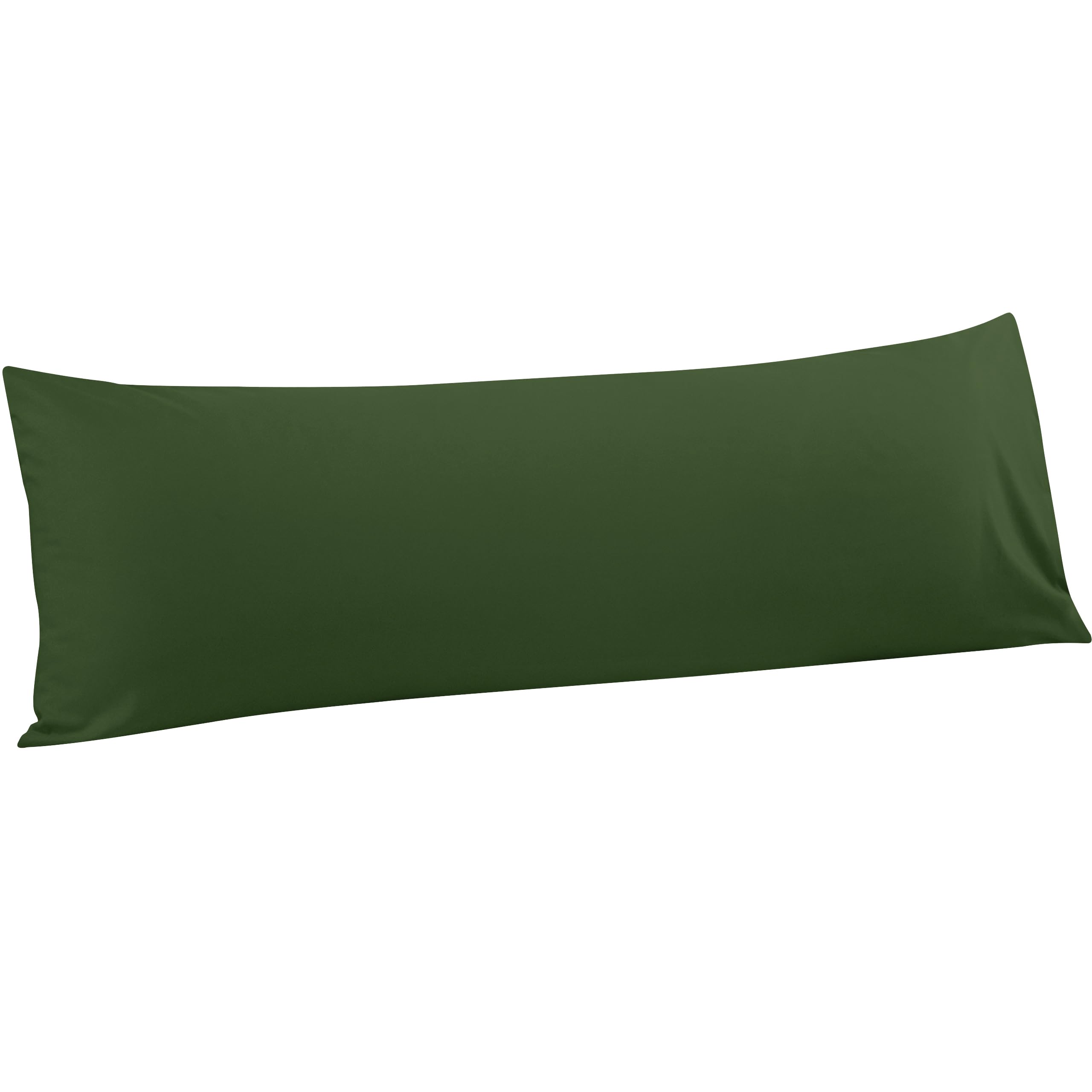 FLXXIE Microfiber Body Pillow Cover, Envelope Closure, Olive Green