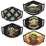 Kids Cloth Face Mask Washable Reusable with Adjustable Ear Loops Masks for Boy Girl Facemask...