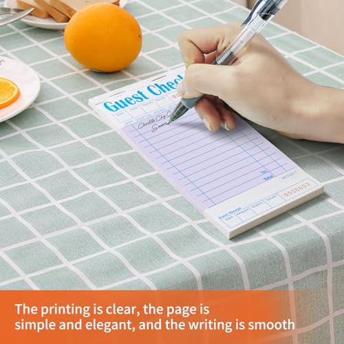 Bloc-notes de serveur pour restaurants et grands événements - Carnet de chèques d'invité - 7