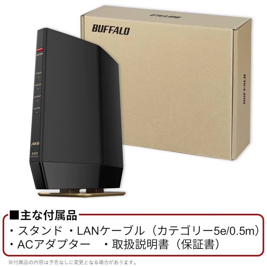 Buffalo - C BUFFALO 無線ルータ WSR-5400AX6-MB 8台 Amazon.co.jp: BUFFALO(バッファロー) WSR-5400AX6S-MB 無線