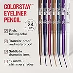 Revlon ColorStay Pencil Waterproof Eyeliner, Smudge-Proof, Eye Makeup with Built-In Sharpener, 202 Black Brown, 0.01 oz - Image 3