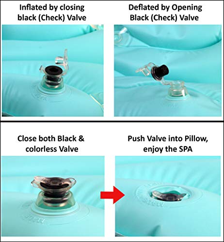 image for ObboMed® HB-1200N Luxury Inflatable Terry Cloth Shell Spa Neck Suppor