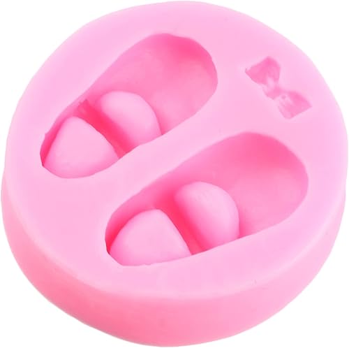 Miniatura 3 de Molde de silicona de fondant para zapatos de bebé 3D para decoración de tartas, decoración de cupcakes, caramelo de chocolate, goma de mascar
