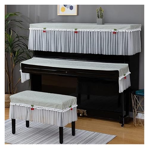 Housse piano droit numérique protection poussière serviette clavier
