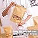 SUNPRO Reusable Stand Up Pouches with Window, Brown Kraft Paper Packaging Bags - 50Pcs, 3.5