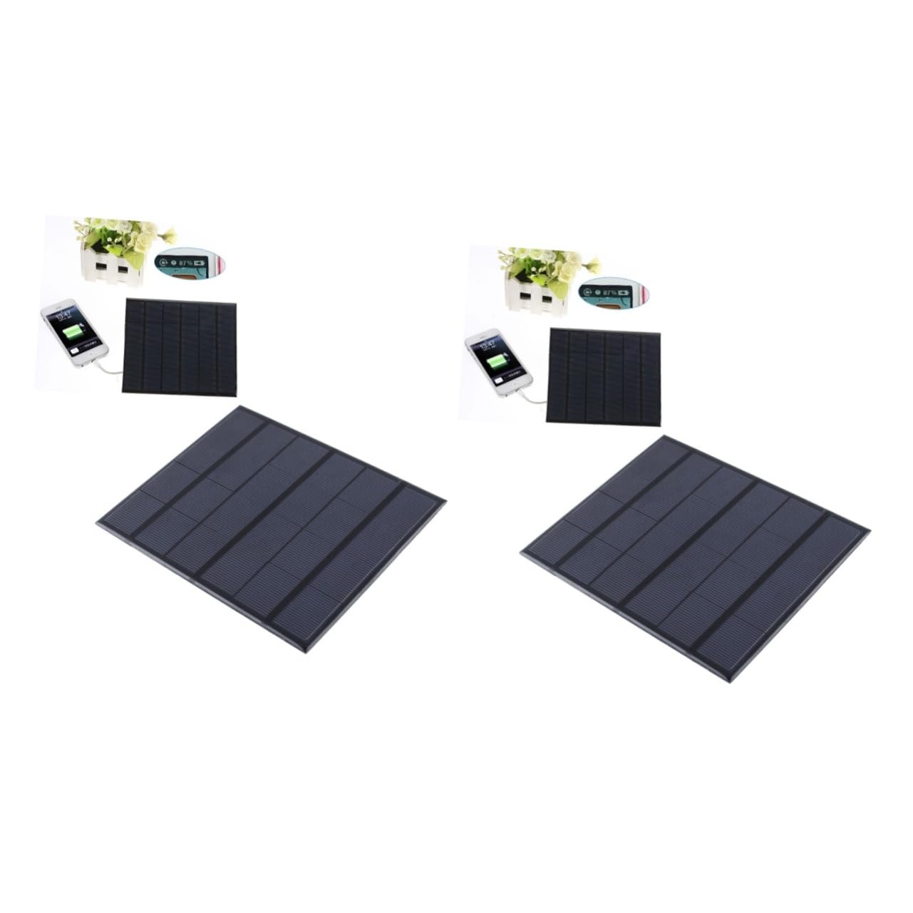 2 Pannelli Ad Alta Efficienza Da 6 V E 3 5 W Caricabatterie Solare Compatto Per Elettronica