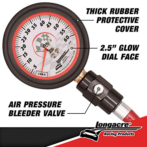 Longacre 52-52003 Tire Pressure Gauge, 2-1/2 Inch, 0-60 Psi #TOP1
