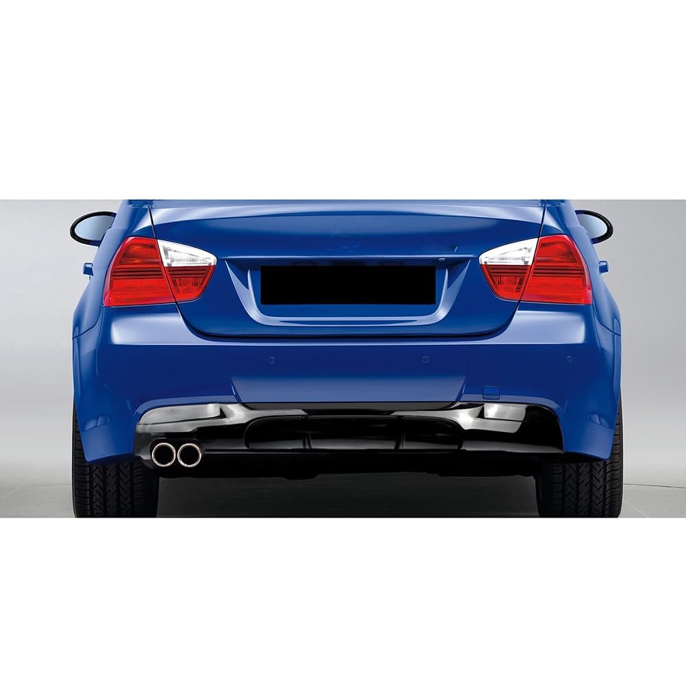 Auto Achterbumper Lip Diffuser voor BMW E90 E91 M Sport 2005 2006 2007 2008 2009 2010 2011 2012, ABS Achter Lip Diffuser Auto Boot Spoiler Plaat Uitlaat Beugel Splitter